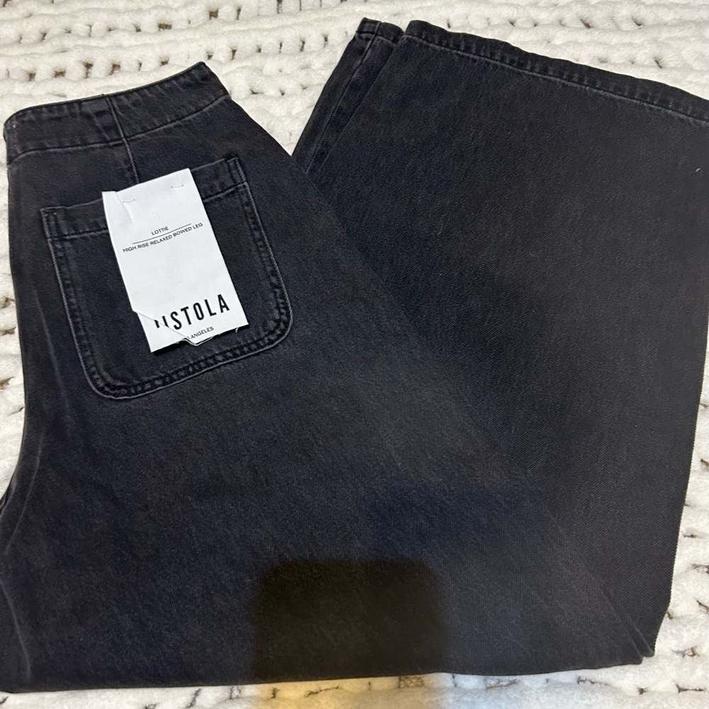 Pistola Lottie High Rise Relaxed Bowed Leg in Zen color size 28 NWT